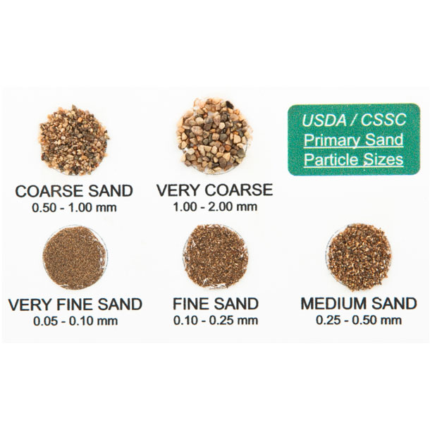 Sand Size Card